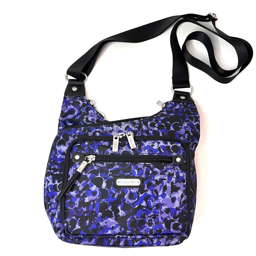 Baggallini Black and Blue Crossbody Bag EUC - Picture 10 of 11